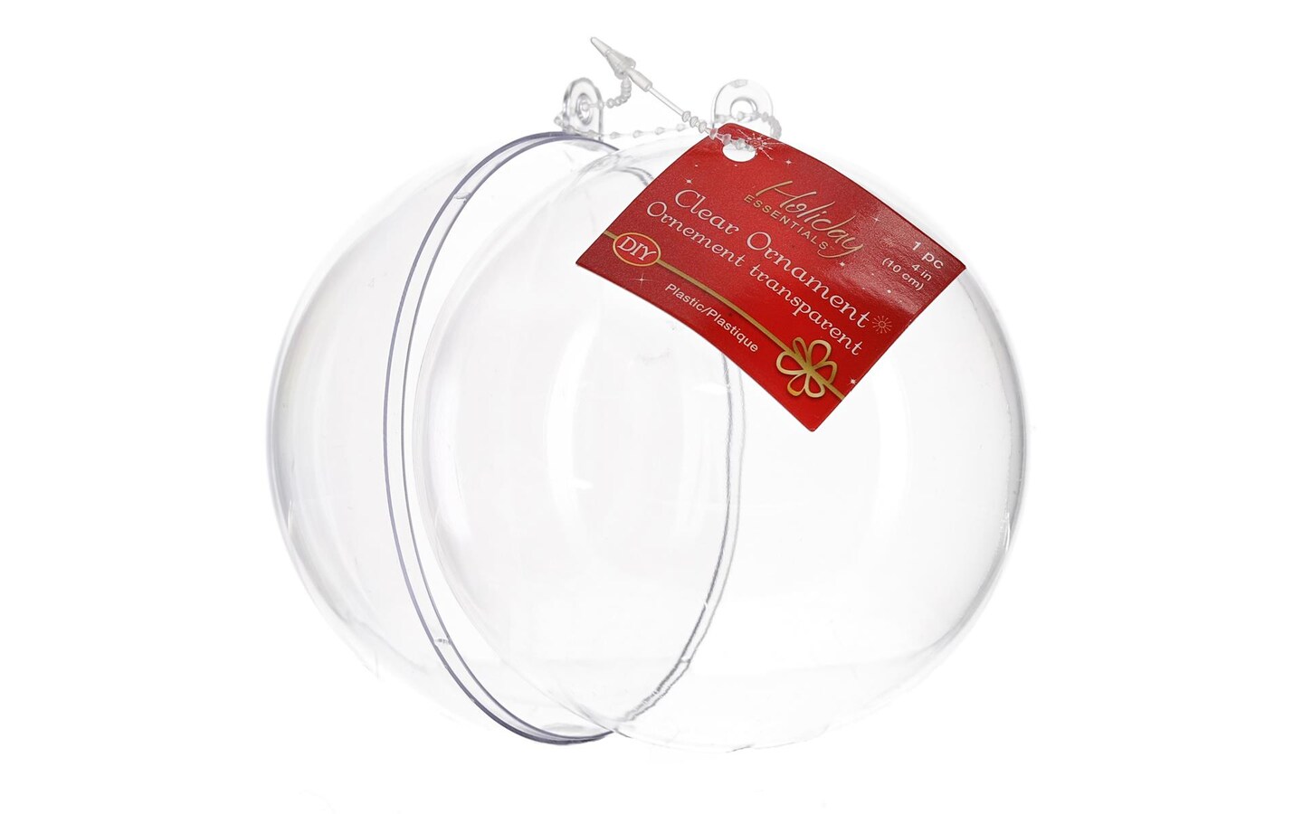 Multicraft Snap Tite Orn Ball Clear DIY 10cm