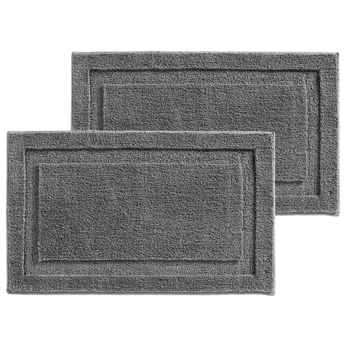 mDesign Non-Slip Microfiber Bathroom Rug, 21&#x22; x 34&#x22;
