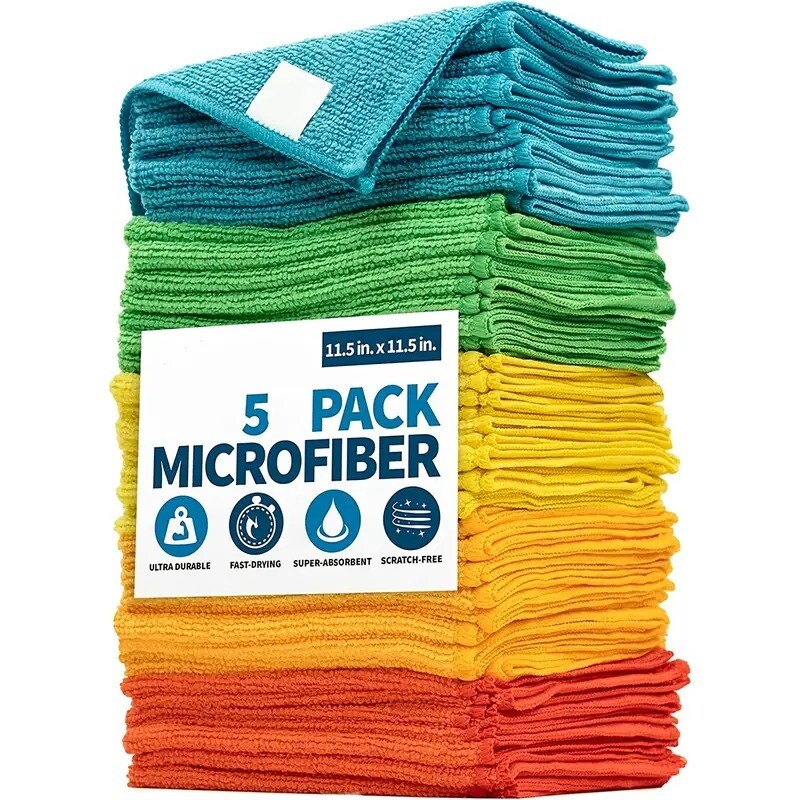 Microfiber Cleaning Cloth Multi-Functional Reusable Soft Rags for Kitchen  Wipes Cleaning Washcloths Reusable Cleaning Rags