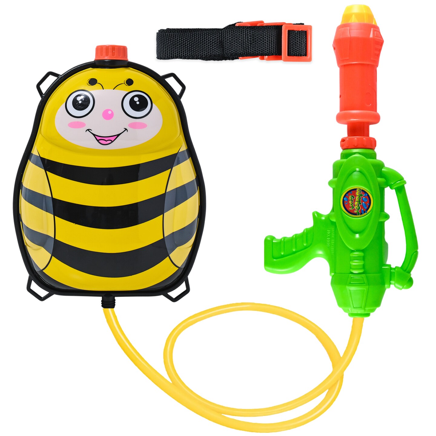 Toyrifik Water Gun Backpack Water Blaster for Kids -Water Shooter with Tank Bumble Bee Toys for Kids- Summer Outdoor Toys for Pool Beach Water Toys for Kids