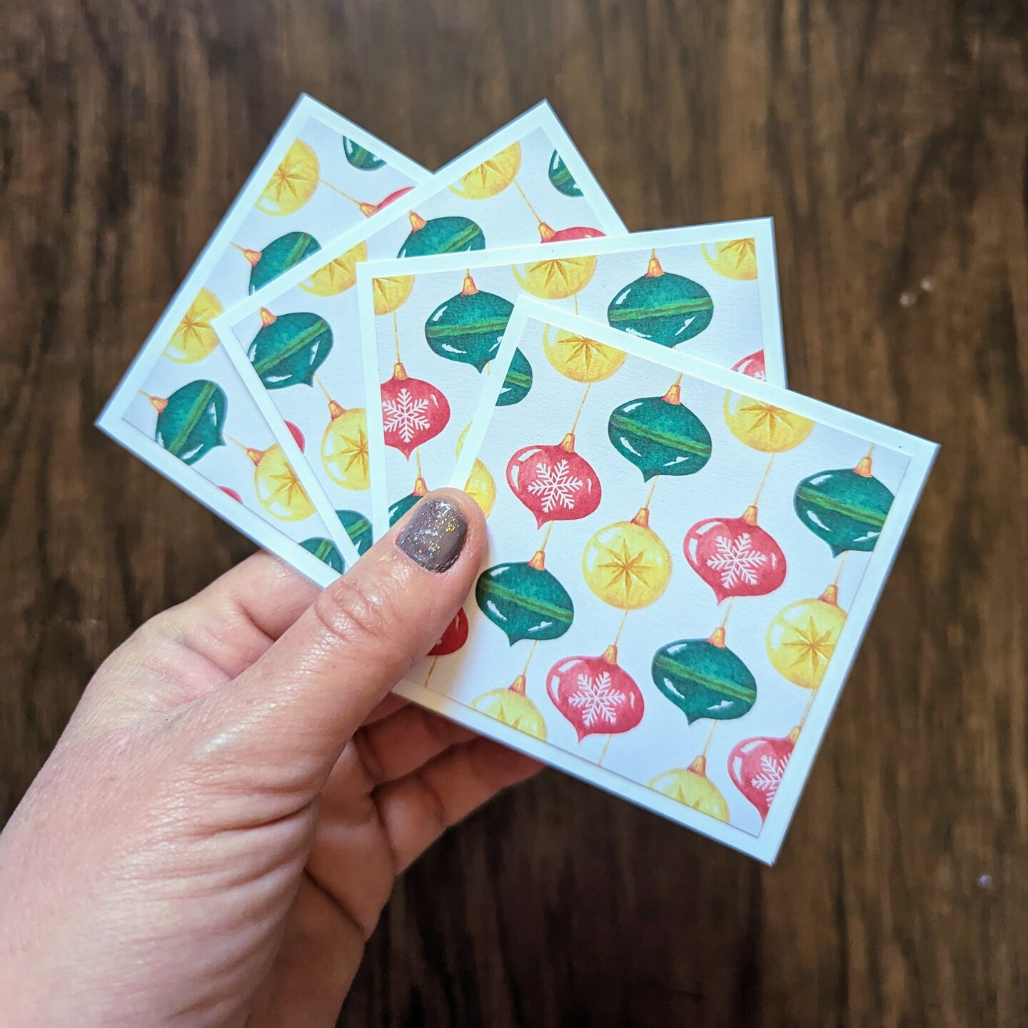 Christmas mini note cards