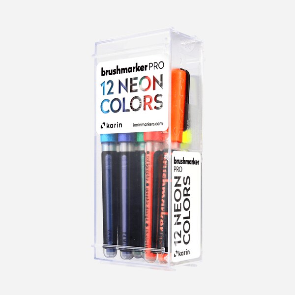 Brushmarker PRO 12 &#x22;Neon colors&#x22; set..