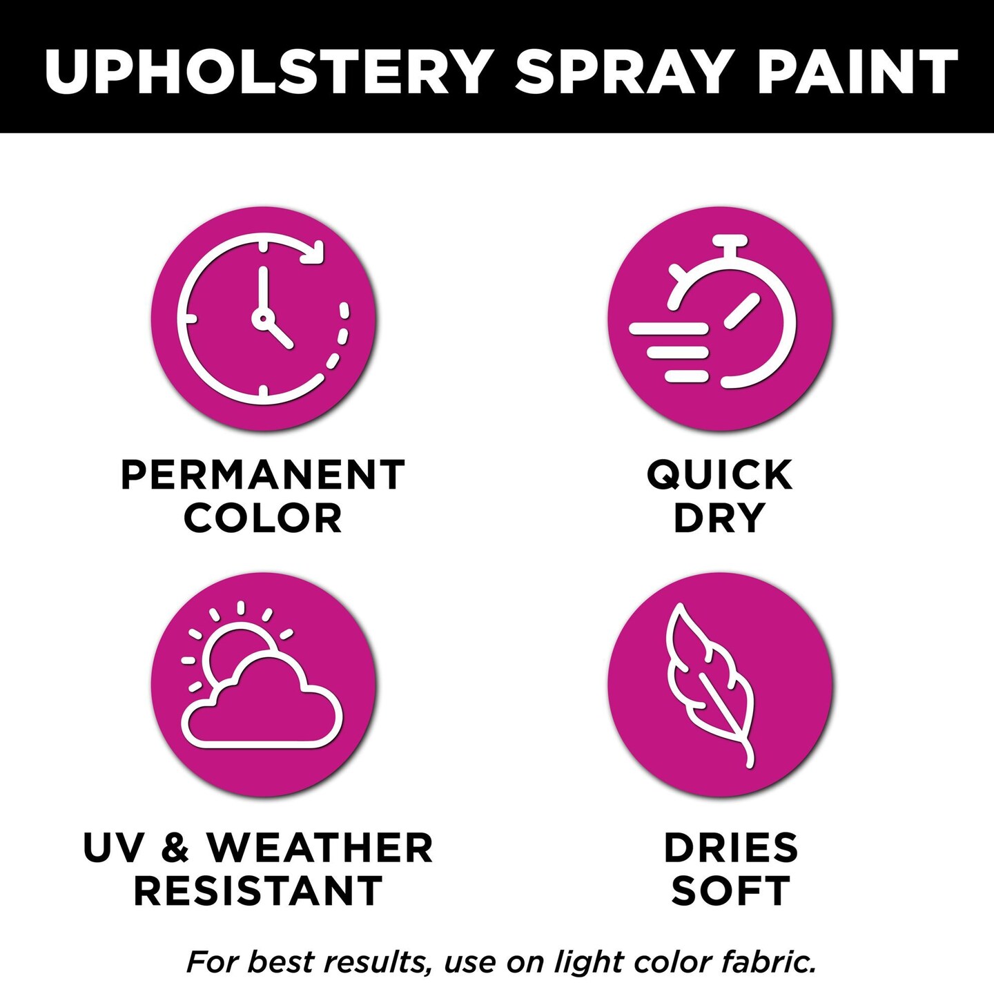Tulip ColorShot Outdoor Fabric Upholstery Spray Onyx 4 Pack