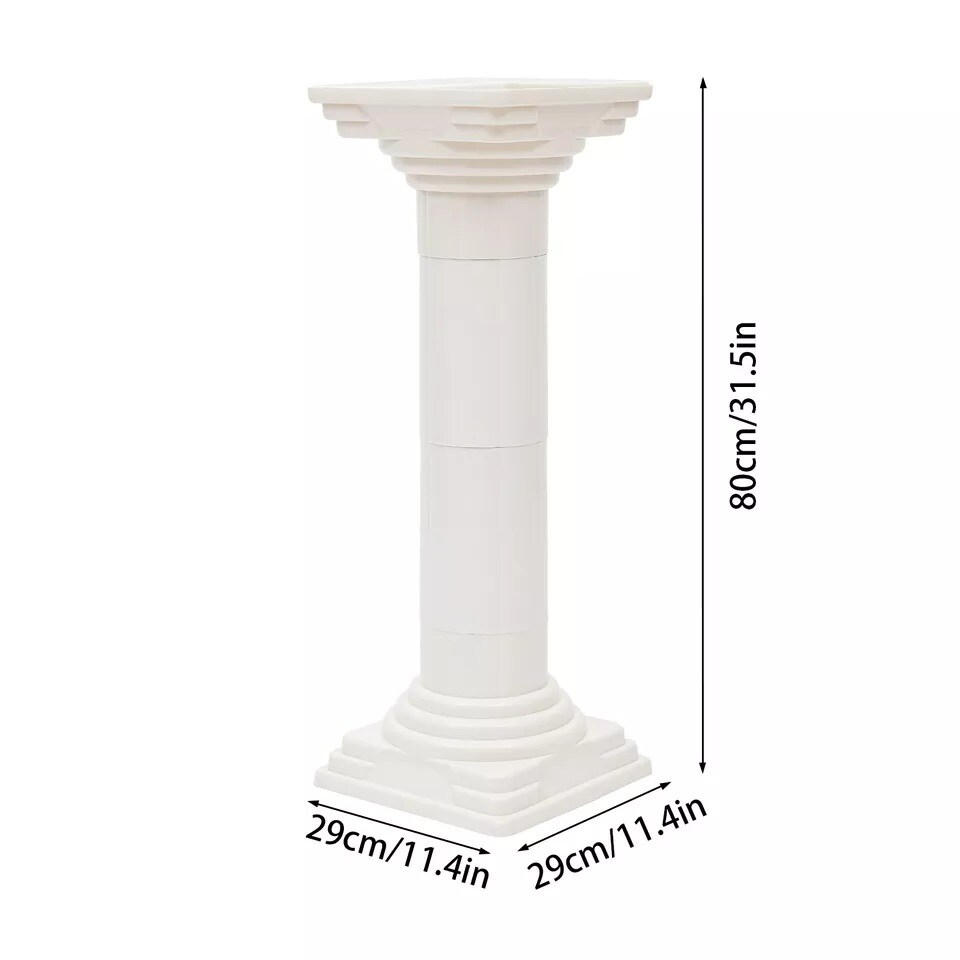 Classic Triumphant Columns 4 White Roman Pillar Durable Wedding Decorative Stand