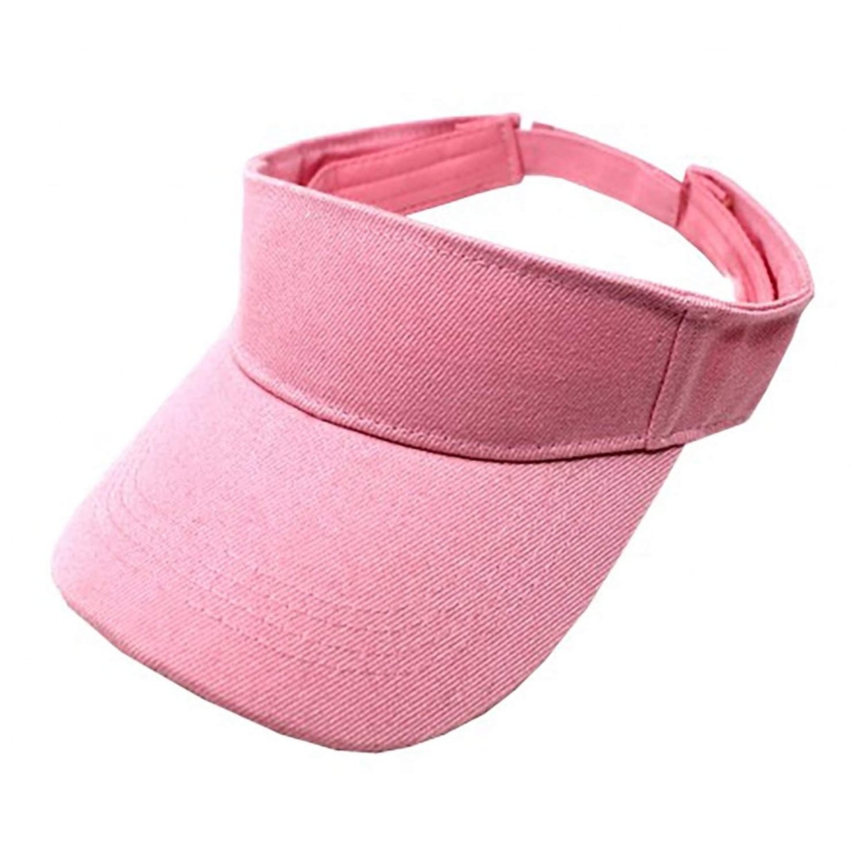 6 Pack Adjustable Sports Visor Caps Polyester Summer Outdoor Hats One Size