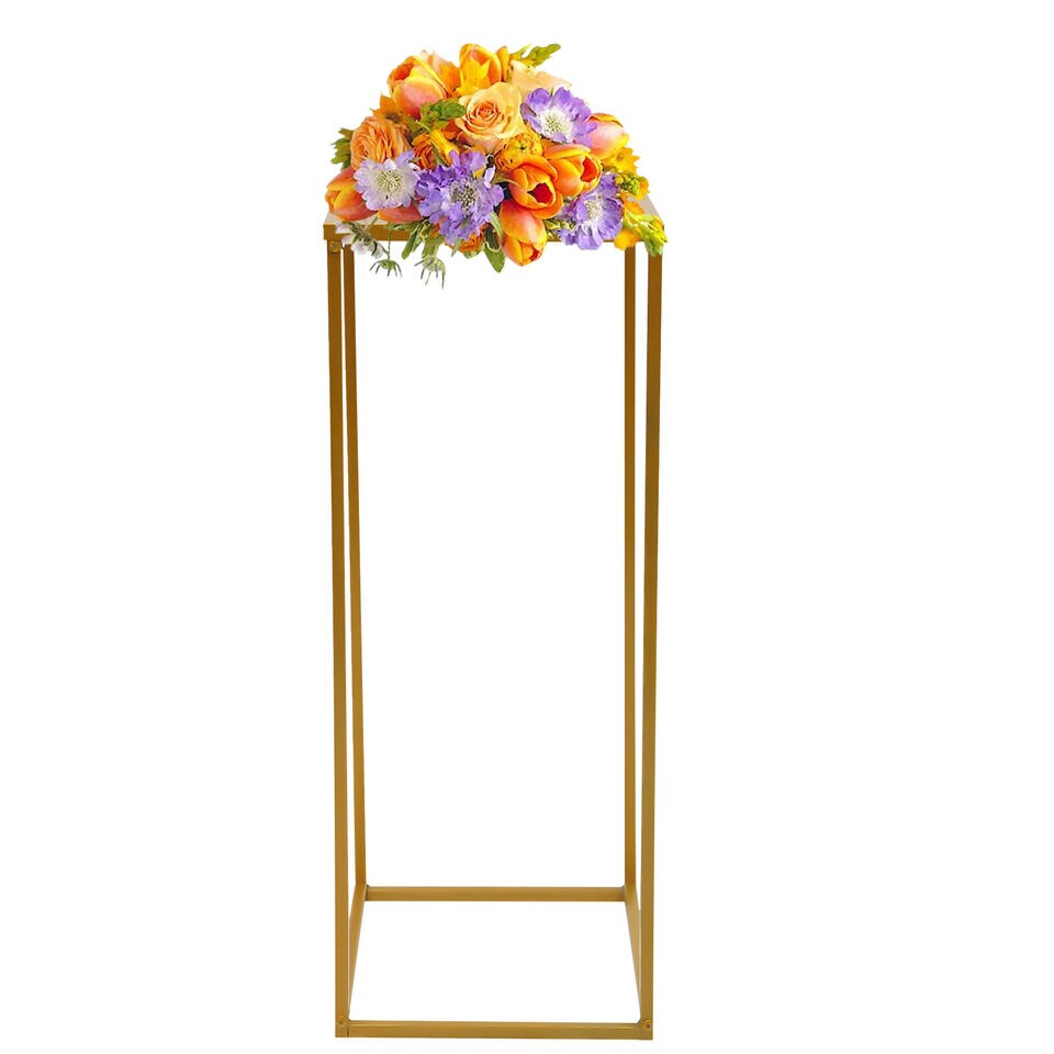 Kitcheniva Durable Flower Metal Vase Stand Centerpiece 30x30x80cm