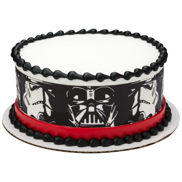 STAR WARS™ Darth Vader™ & Stormtroopers™ Edible Cake Topper Image ...