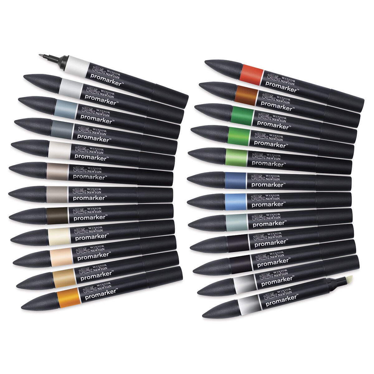 Winsor &#x26; Newton Promarker - Architectural Tones Wallet, Set of 24