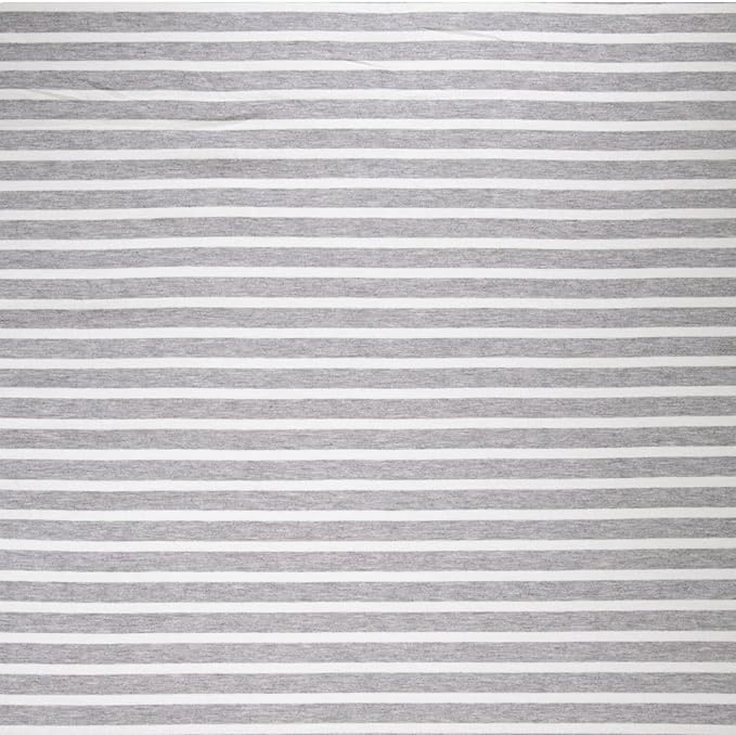 FabricLA Rayon Spandex Jersey Knit Fabric Stripes - 60" Inches Wide by The Yard | 4 Way Stretch Fabric | Light to Medium Fabric 220 GSM