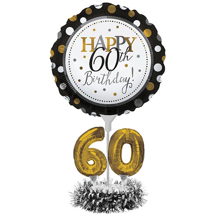 60th Birthday Balloon Centerpiece Kit