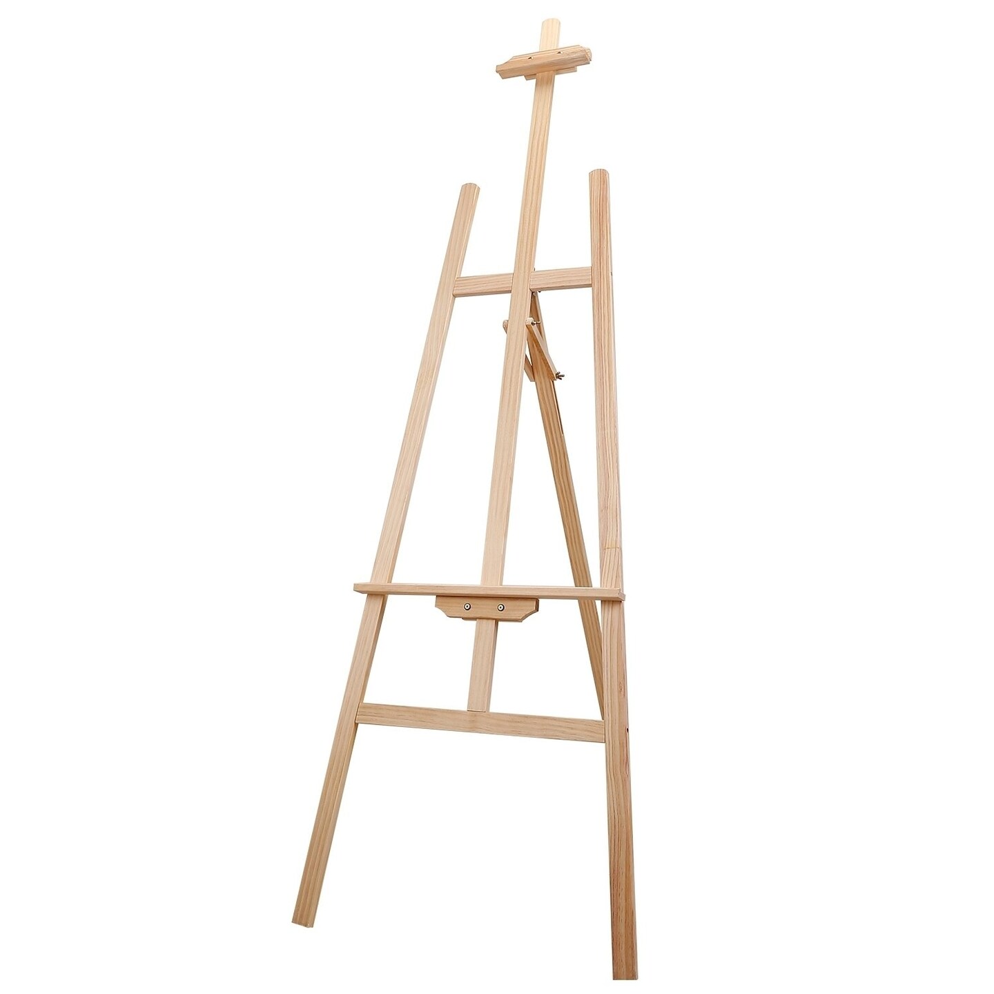 Global Phoenix Painting Easel Stand Wooden Inclinable A Frame Tripod Easel Drawing Stand with 63.4 in-68.9in Adjustable Height Hold