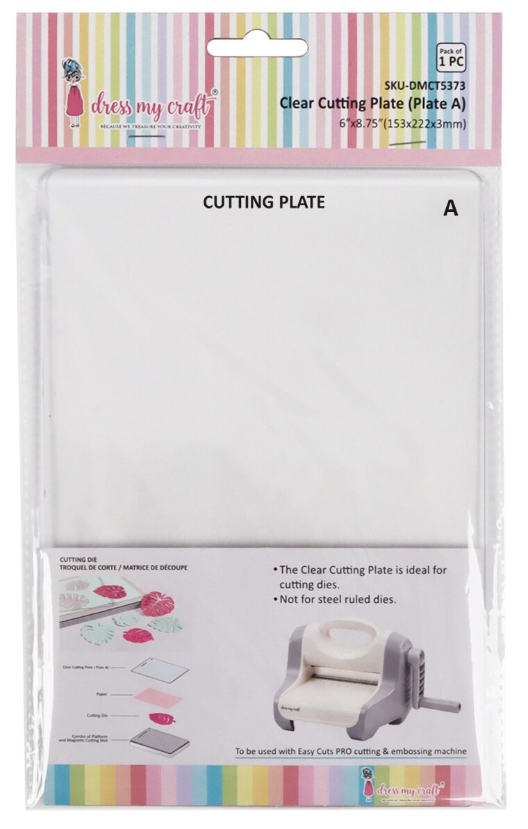 Dress My Craft Easy Cuts PRO Clear Cutting Plate-Plate A