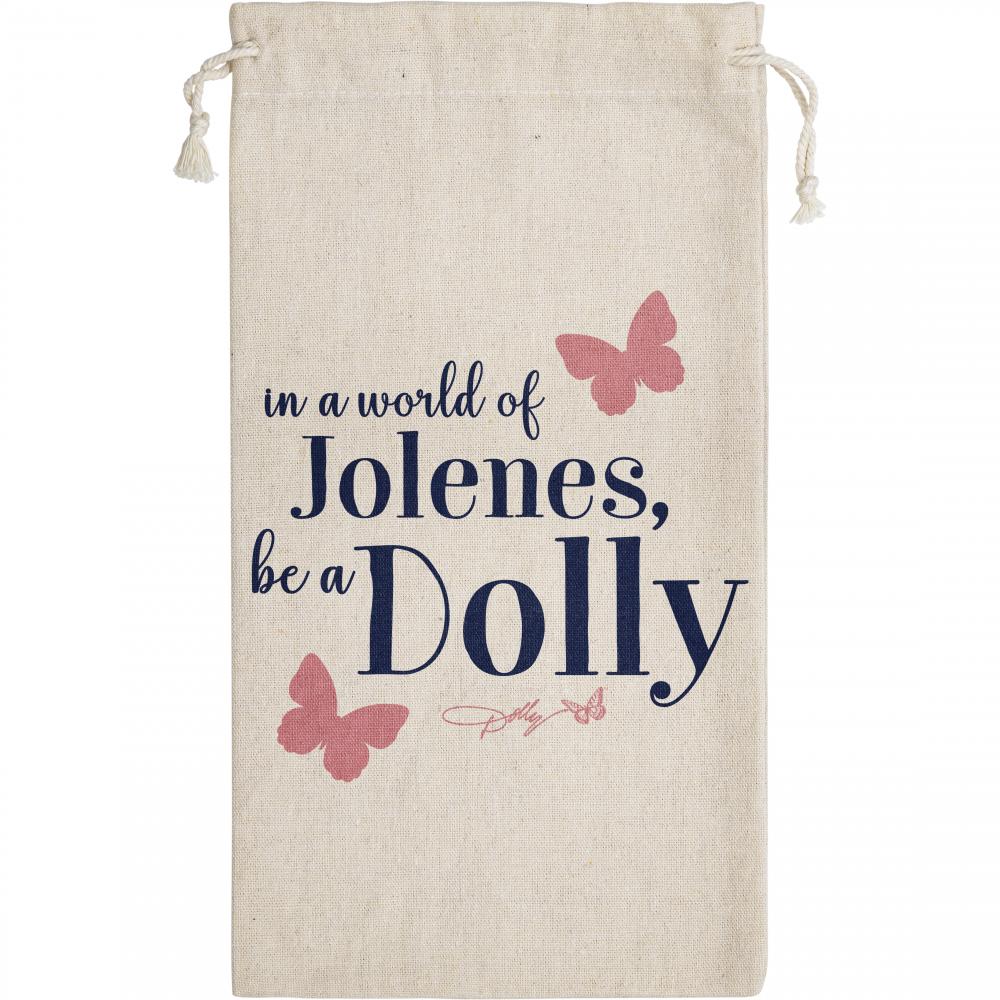 Dolly Parton Canvas &#x22;Be A Dolly&#x22; Canvas Wine Gift Bag (1/Pkg)