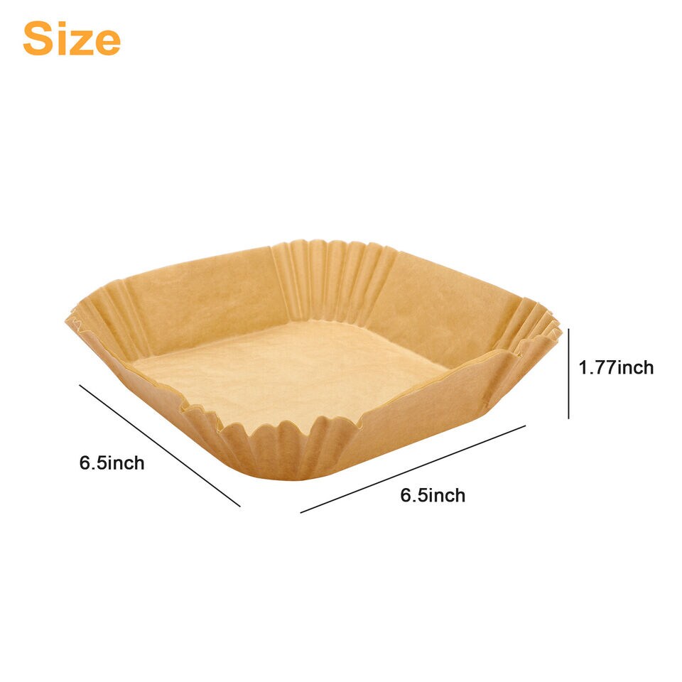 100Pcs Air Fryer Disposable Paper Baskets Liners