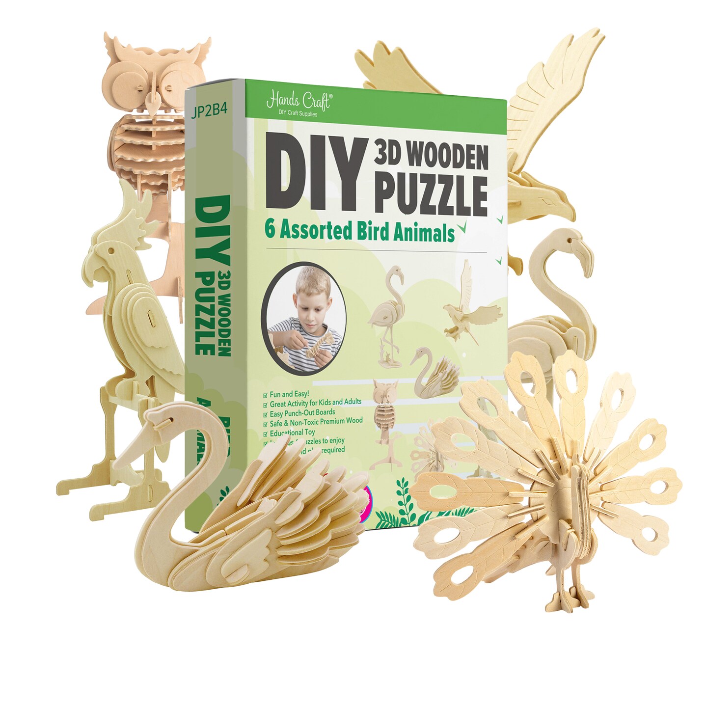 3d classic wooden puzzle bundle birds michaels