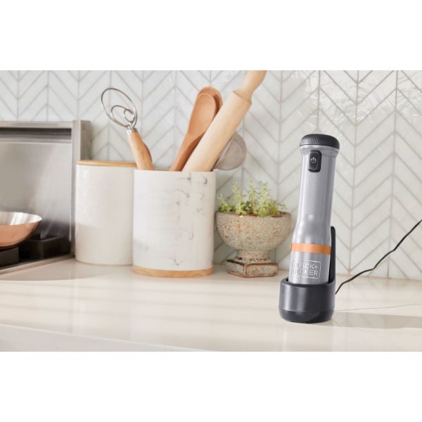 BLACK+DECKER Kitchen Wand Blender Kit, Gray (BCKM1011K01), 1