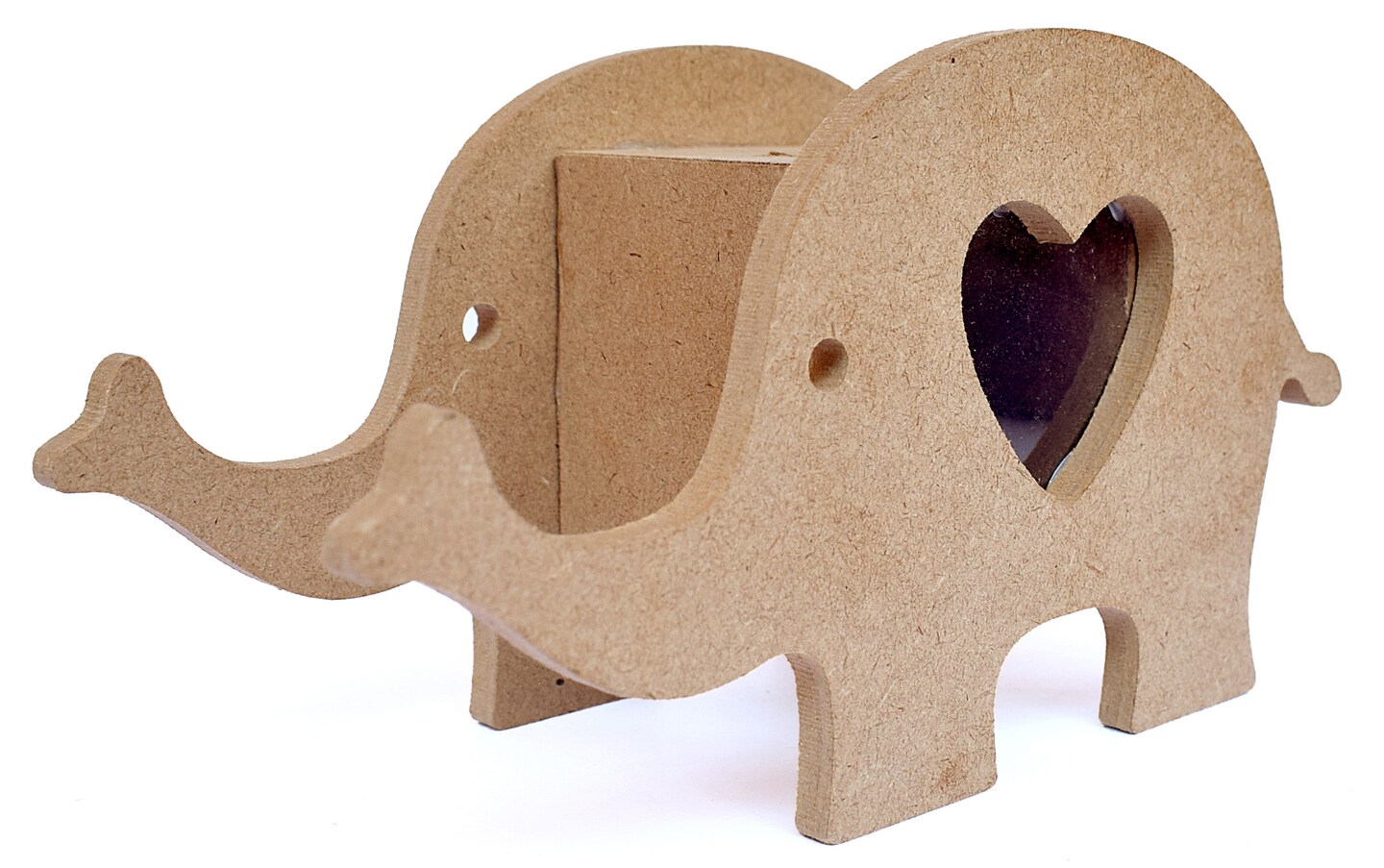 Little Birdie MDF Elephant Piggy Bank 6.5"X3.5"X2.6"-6.5"X3.5"X2.6"