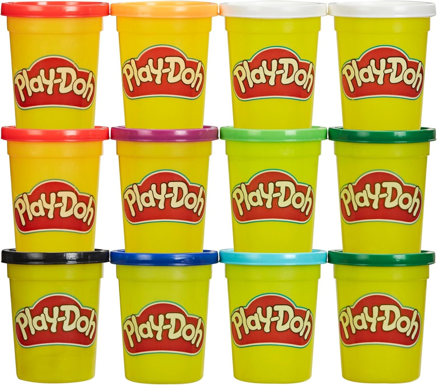 Play-Doh Bulk 12-Pack of Yellow Non-Toxic Modeling Compound, 4-Ounce Cans 