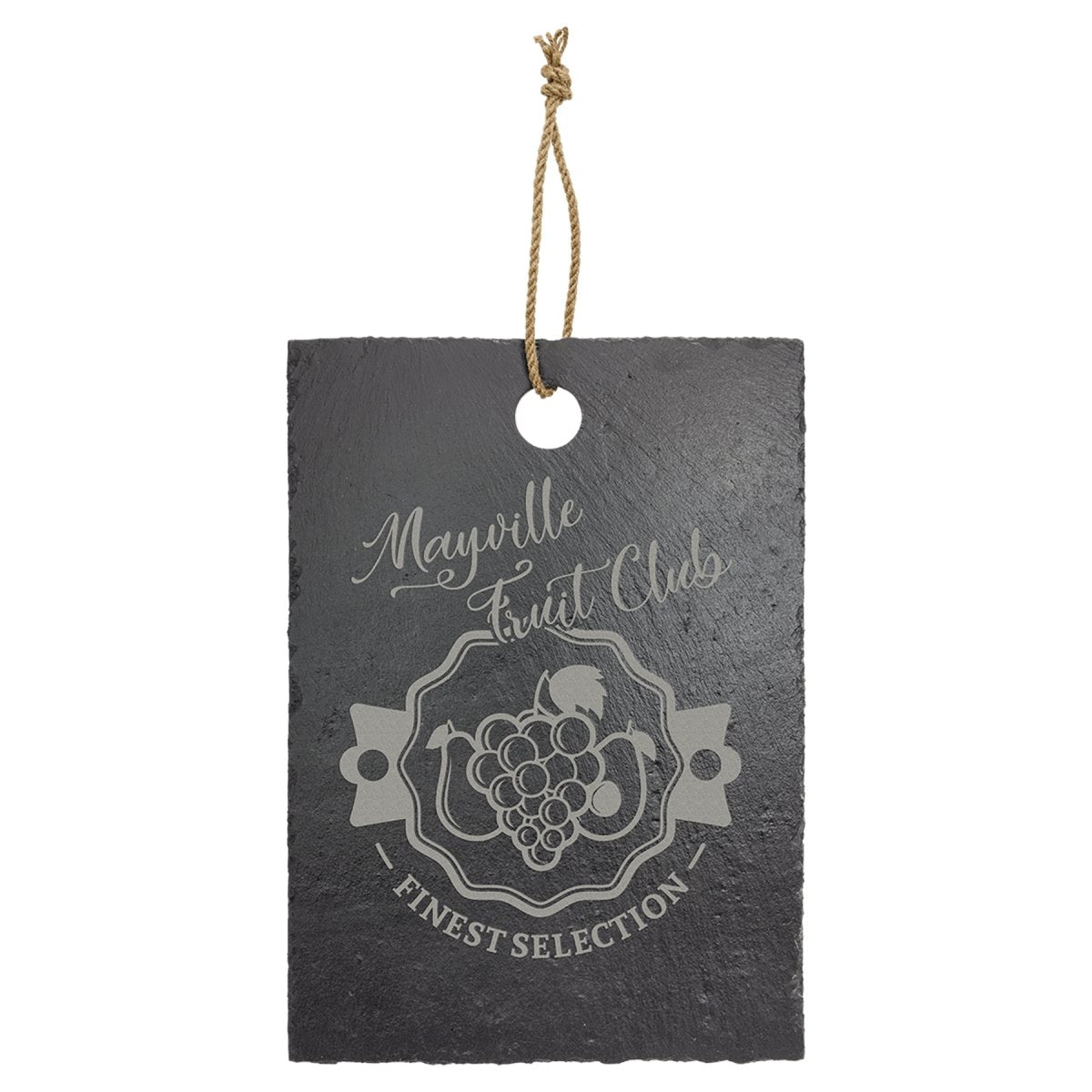 Laserable Slate Cutting Board with Hanger String Rectangle, 13.75&#x22; x 9.75&#x22;
