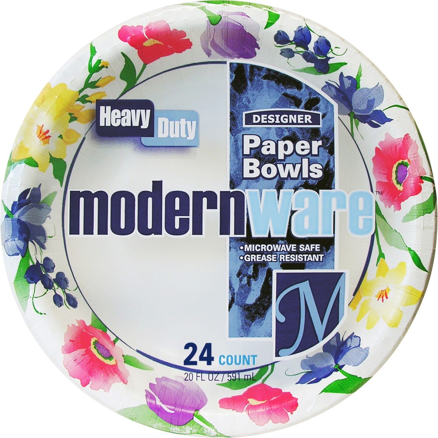 AJM Packaging Modernware Paper Bowls, Heavy-Dty, 20oz., 288/CT, MI