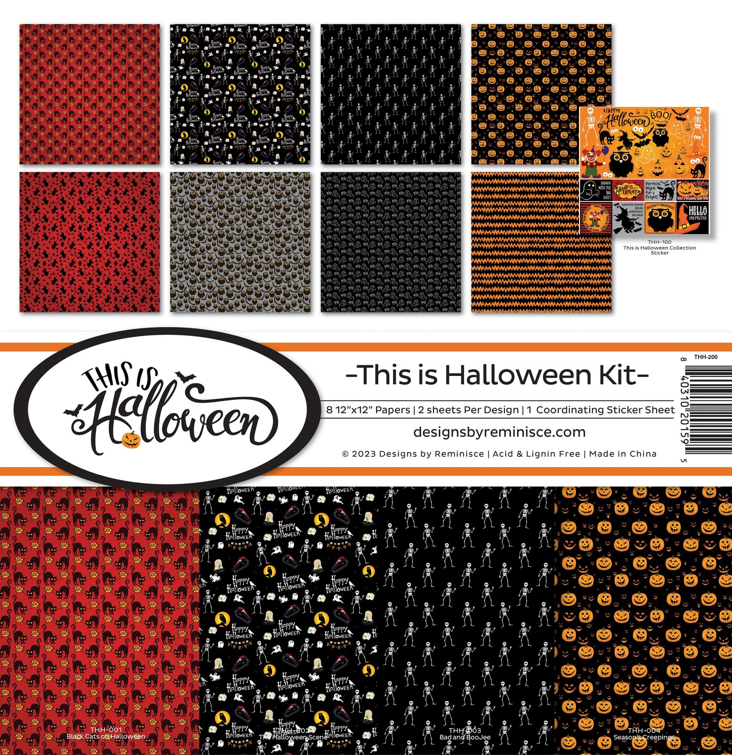 Reminisce Collection Kit 12&#x22;X12&#x22;-This Is Halloween