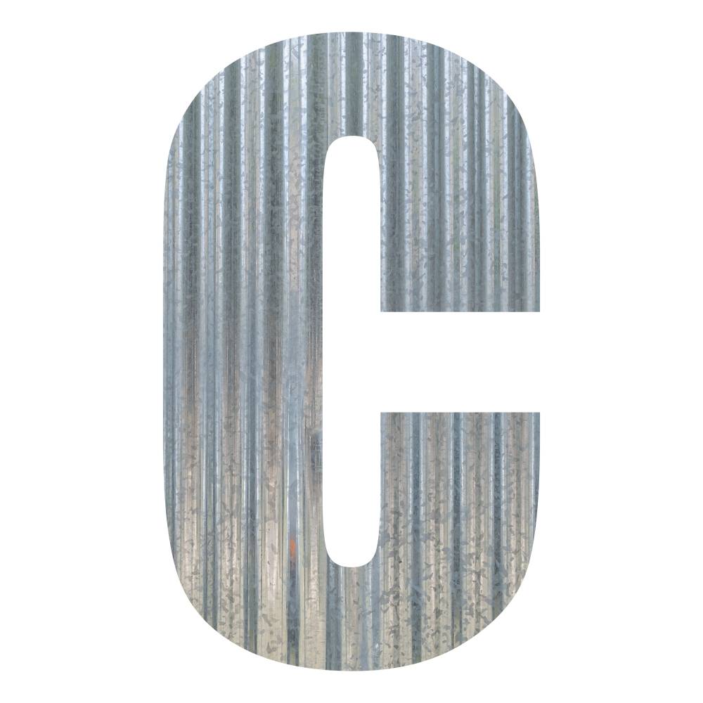Corrugated Metal Letters and Numbers
