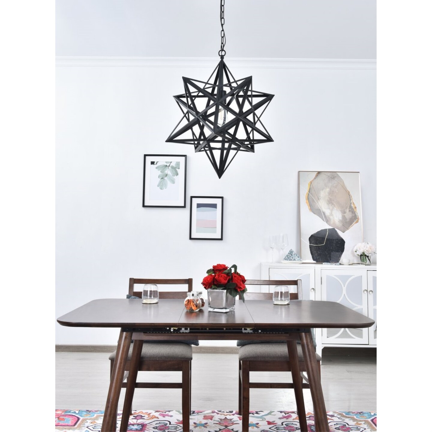 Nocturne 1 light black Pendant