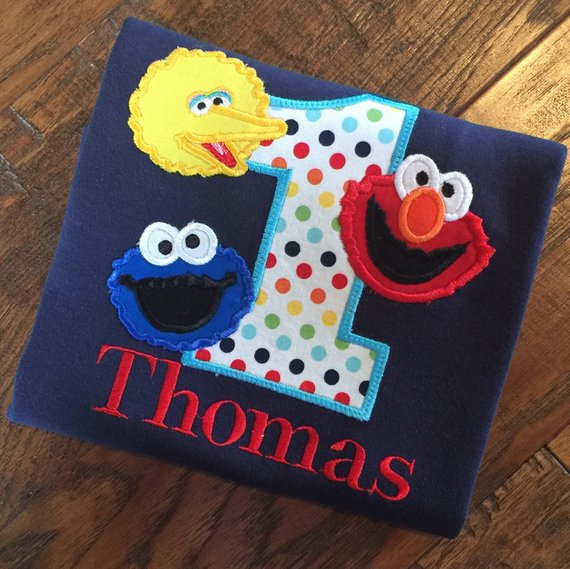 Sesame street birthday boy on sale shirt