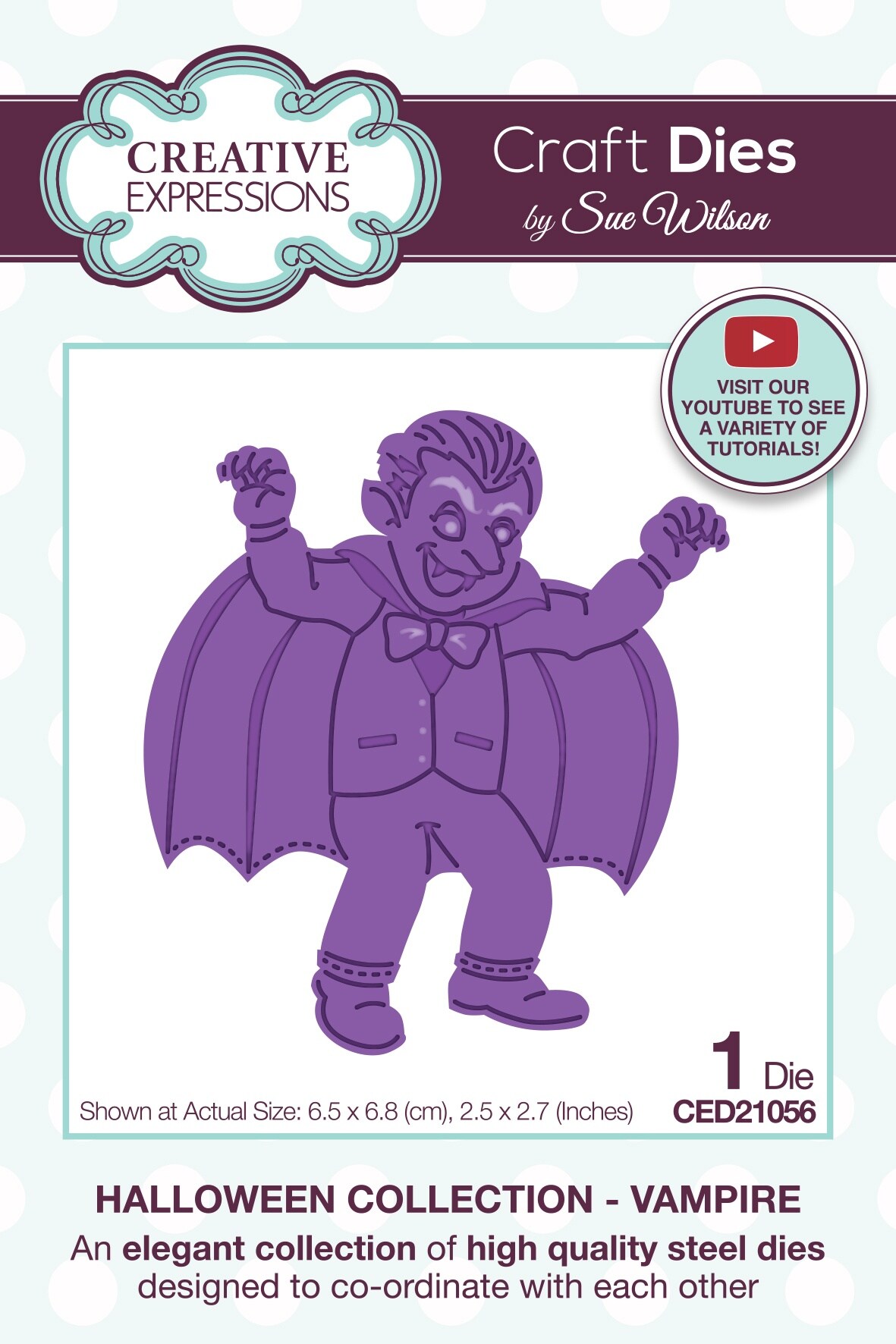 Creative Expressions Craft Dies By Sue Wilson-Vampire