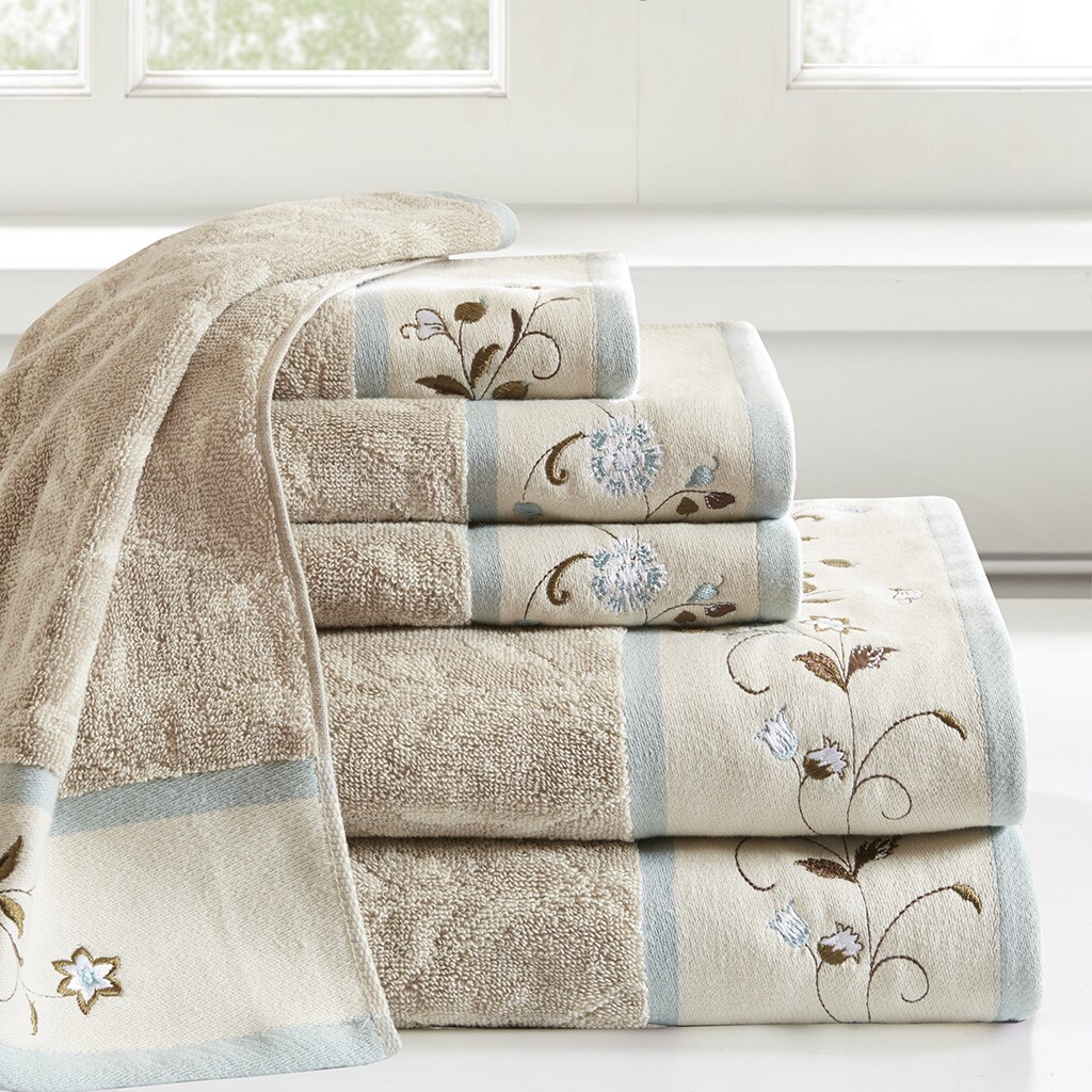 Gracie Mills Cotton Jacquard Bath Towel 6 Piece Set