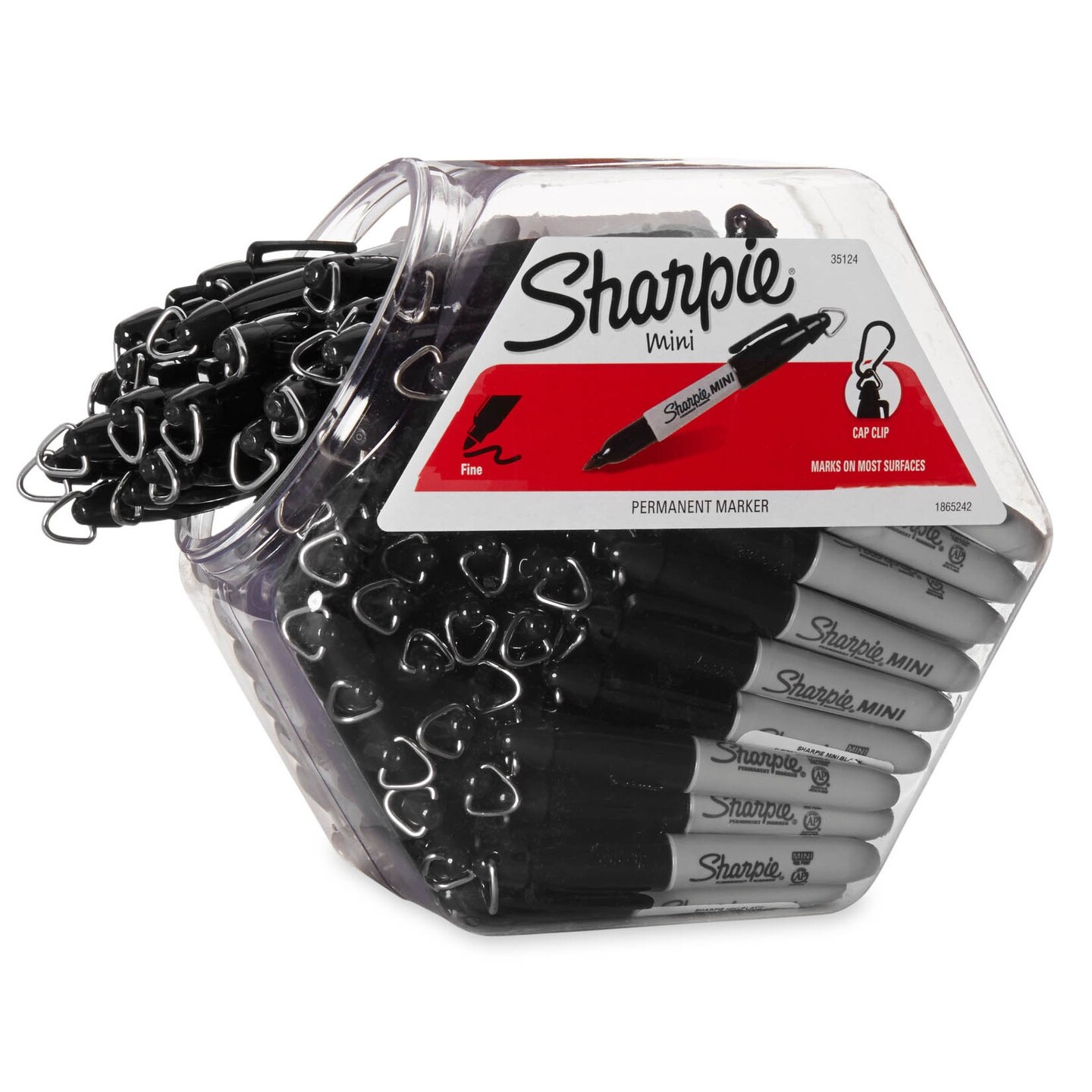 Sharpie Fine Point Mini Permanent Markers 72/Pkg-Black