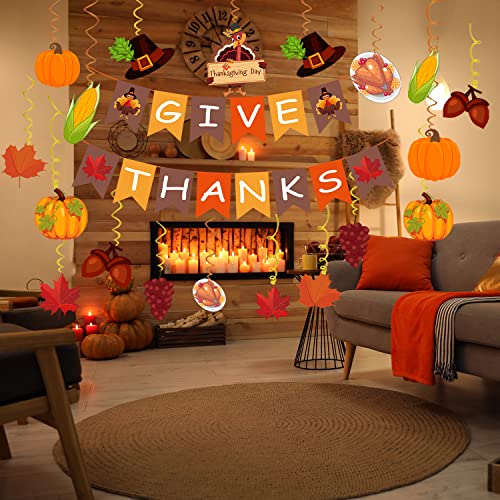 Thanksgiving Party Decorations, Pre-assembled Thanksgiving Banner