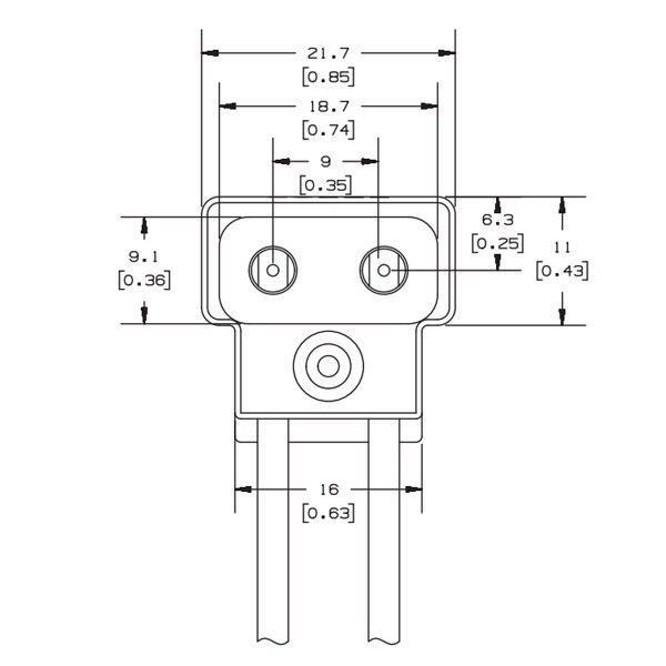 G9.5 2-Pin HPL socket lamp holder - 69818 TP-22H Replacement