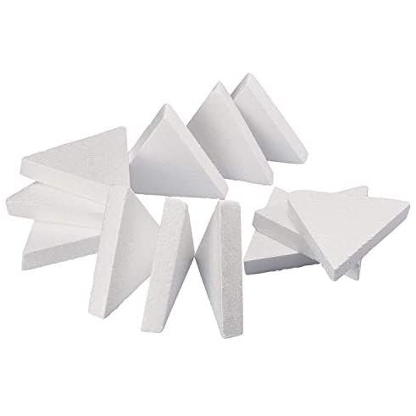 Foam Triangle, Arts and Crafts Supplies (6 x 6 x 6 in, 12-Pack)