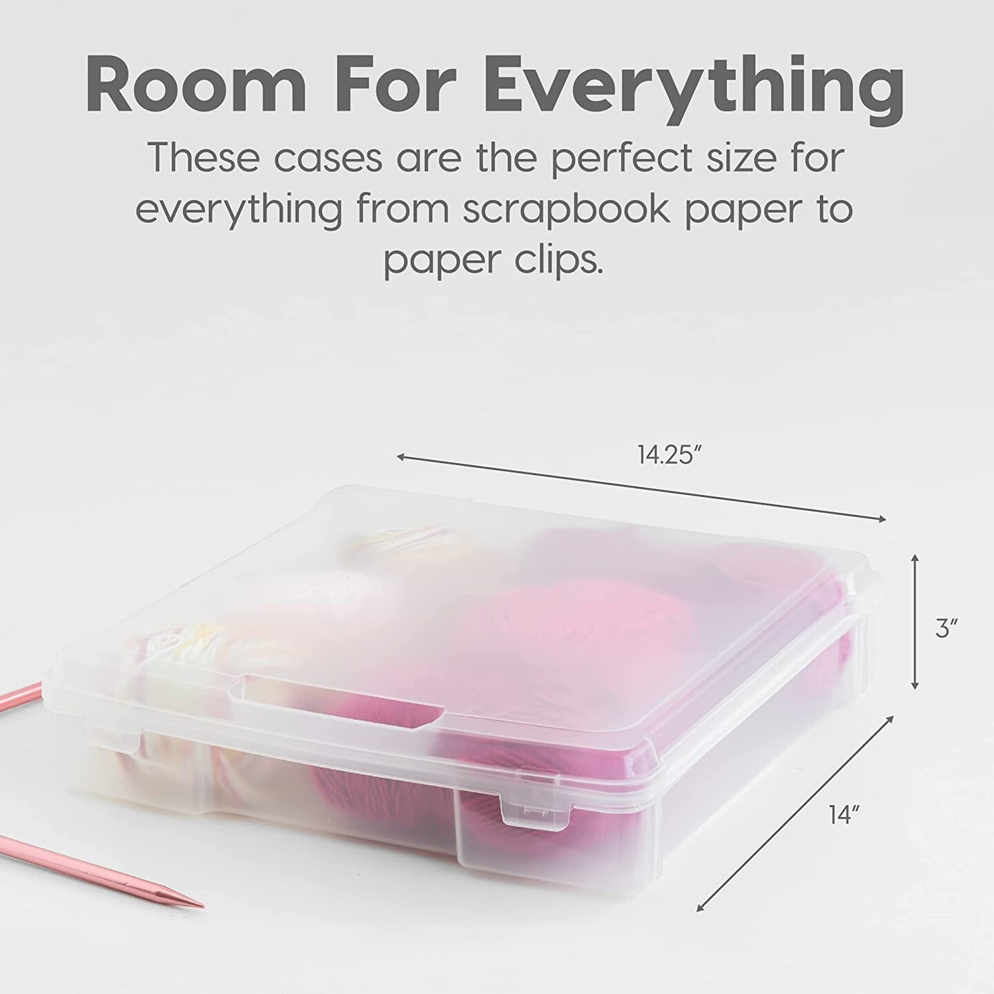 IRIS Scrapbook Portable Project Case for 12 x 12 Inch Scrapbook Paper,  Multicolor Set of 6 