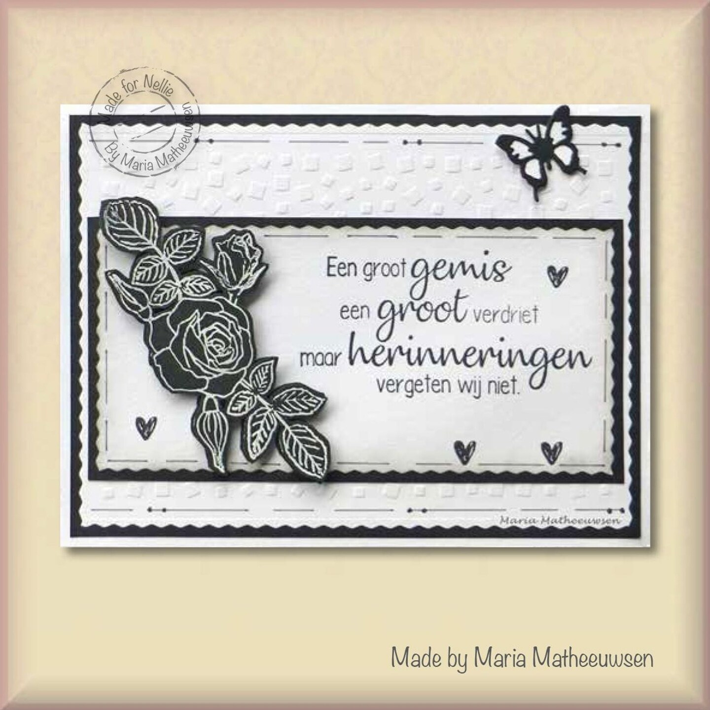 Nellie&#x27;s Choice  Snellen Design Flowers Rose Die &#x26; Stamp Set