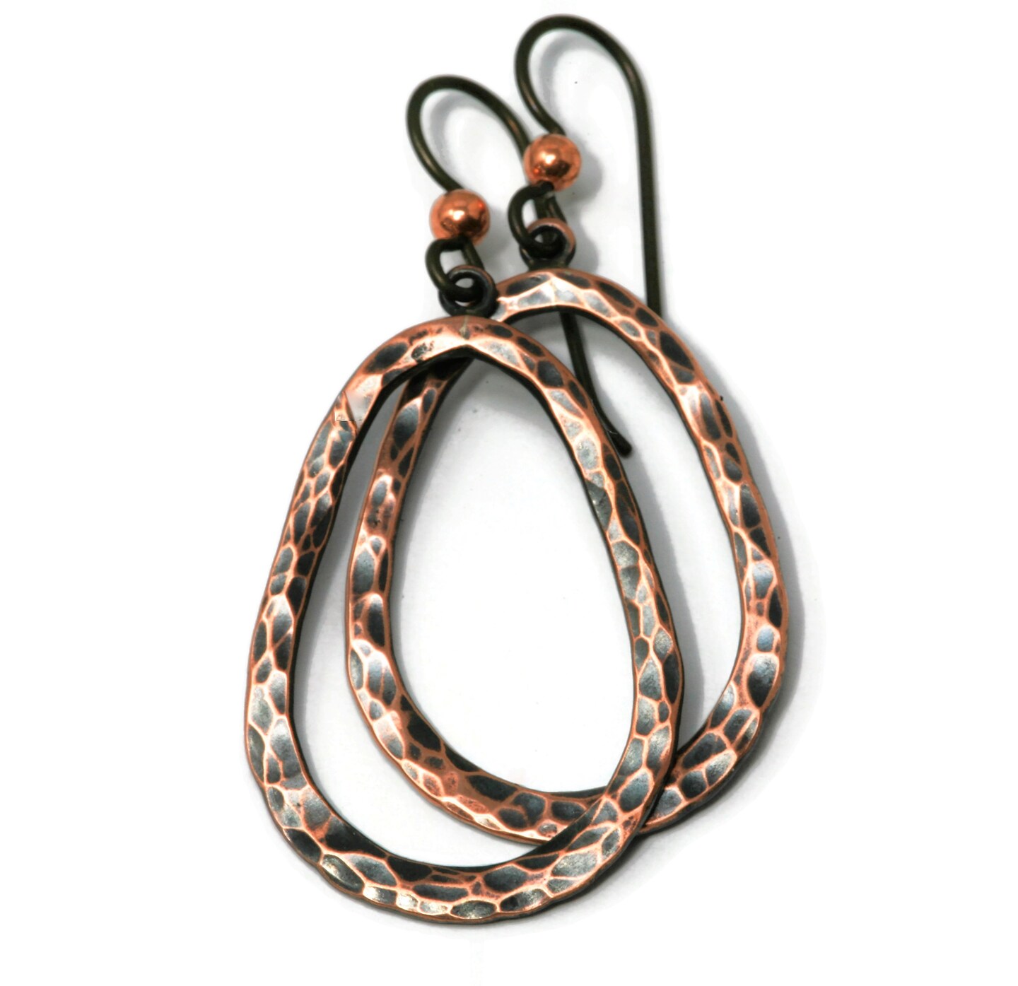 Lisa Yang Jewelry : Heavy Forged Copper Earrings - I love these!