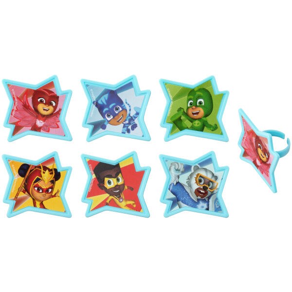 PJ Masks Calling All Heroes! Cupcake Rings, 12ct