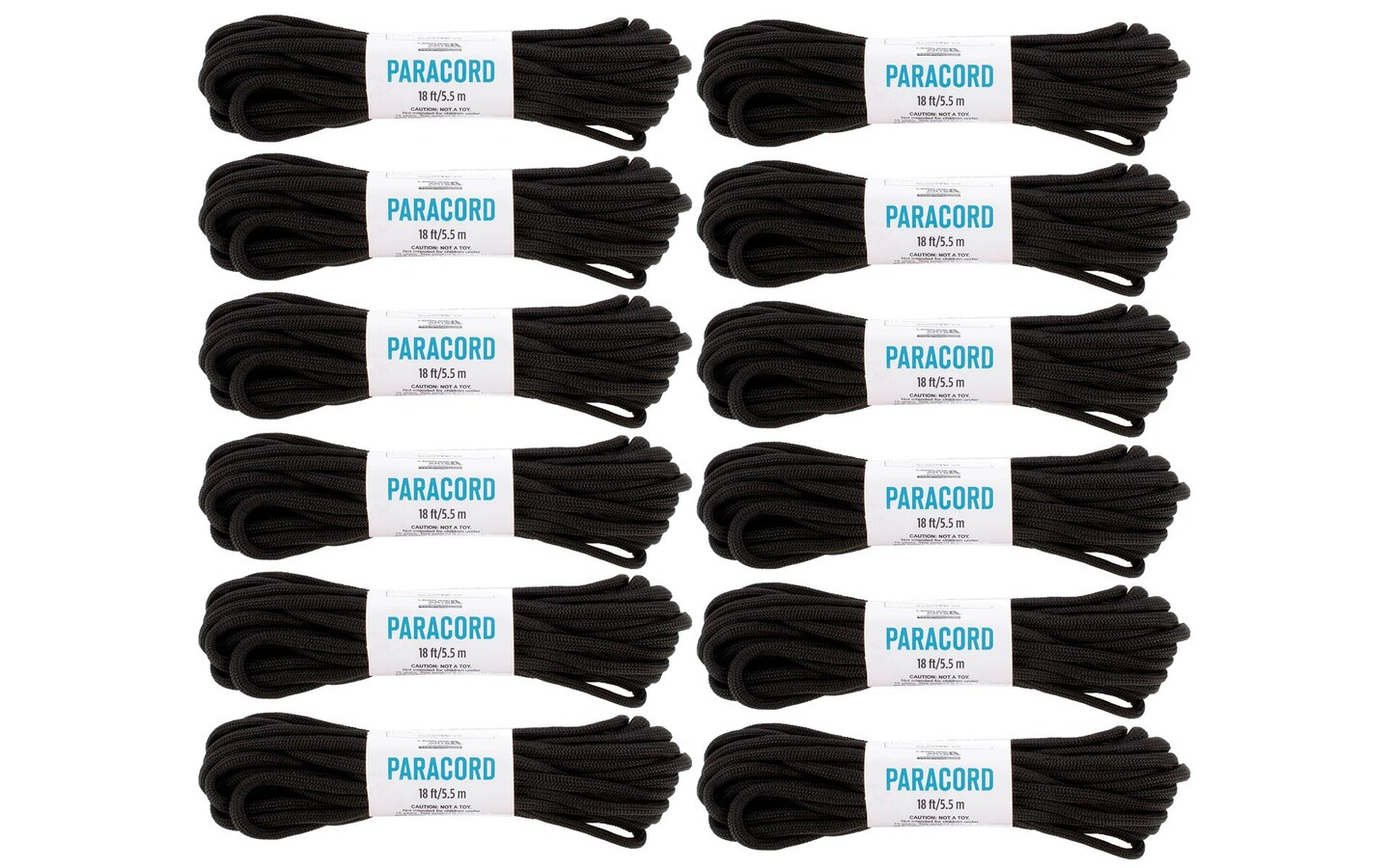 Leisure Arts Bundle Paracord Black 12pc