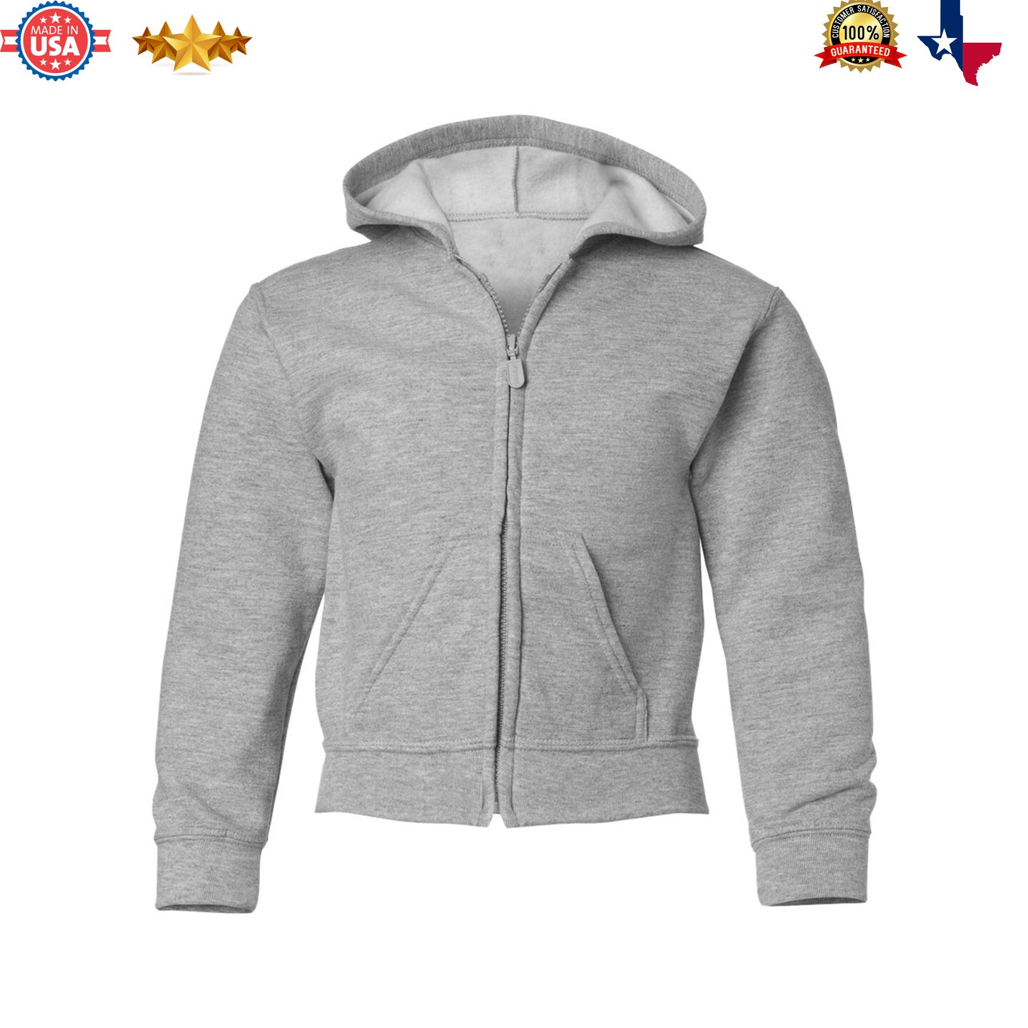 Gildan&#xAE; Heavy Blend Youth Full-Zip Hooded Sweatshirt