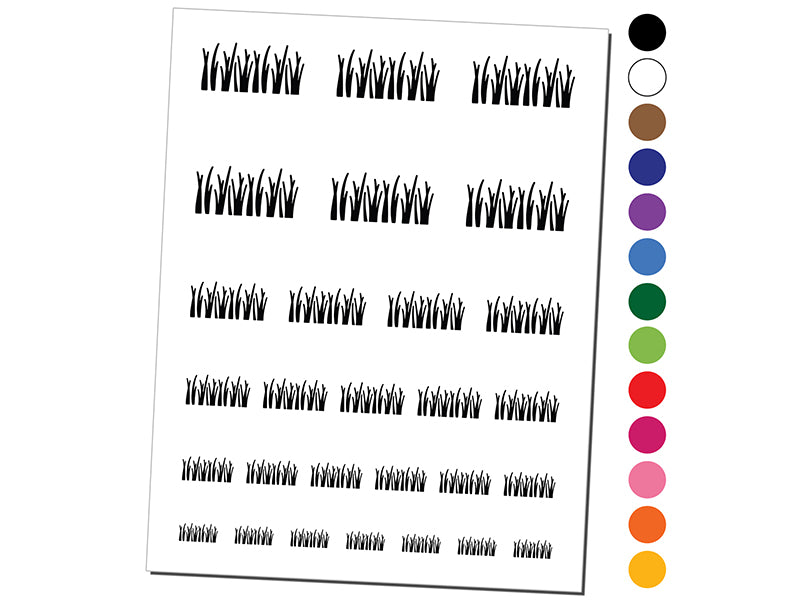Blades of Grass Lawn Temporary Tattoo Water Resistant Fake Body Art Set Collection