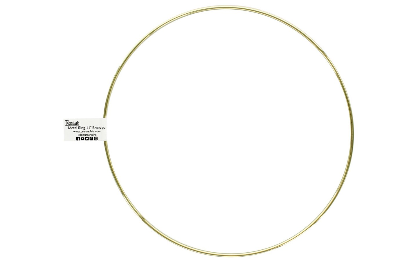 EBL Metal Ring 11&#x22; Brass