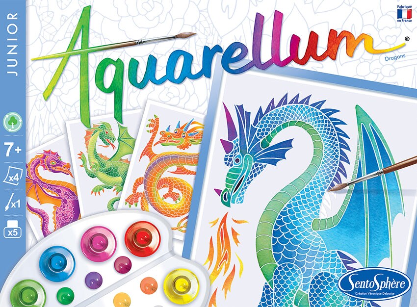 SentoSphere Aquarellum Junior Watercolour Kit Dragons