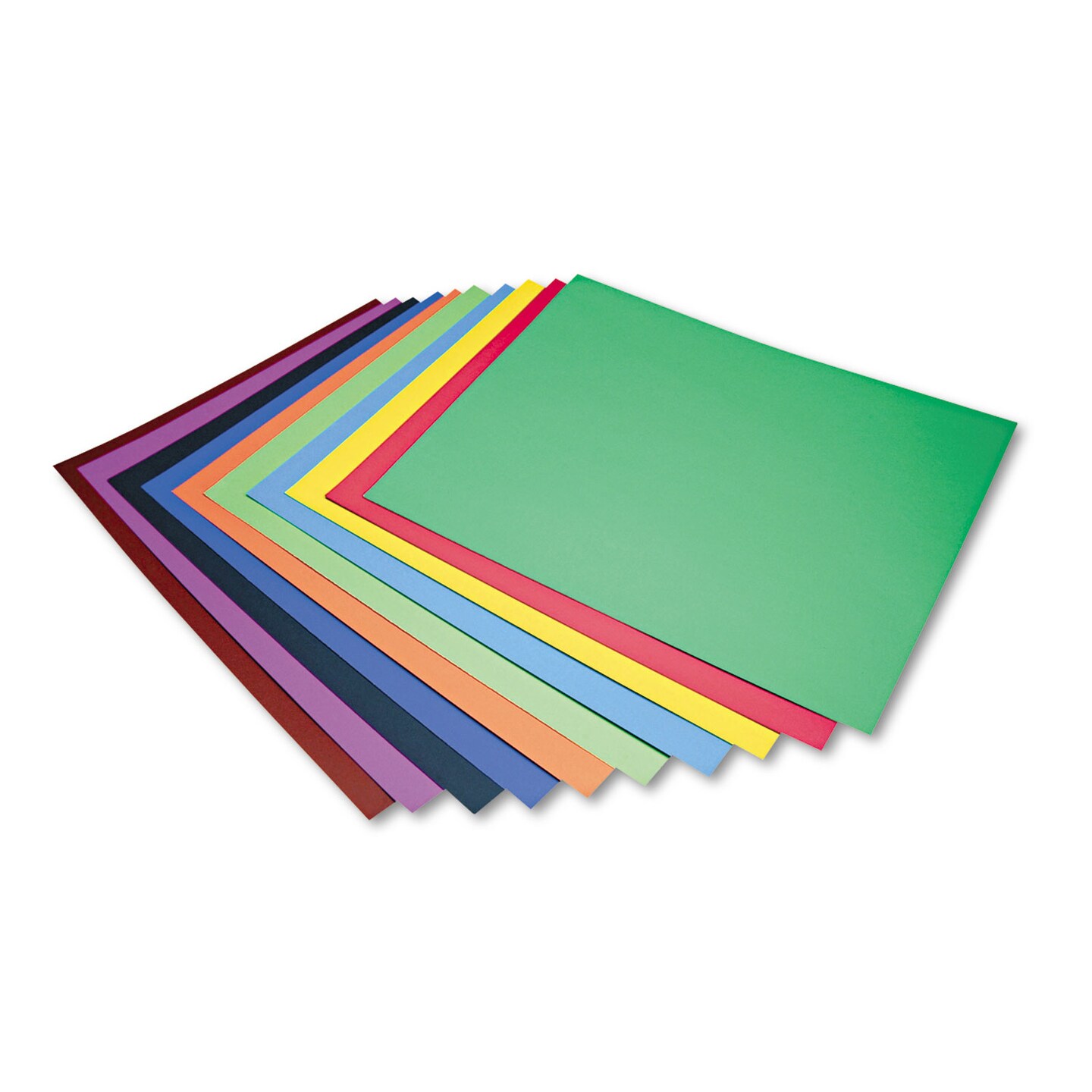 Pacon Peacock Four-Ply Railroad Board, 22 x 28, Assorted, 100/Carton ...