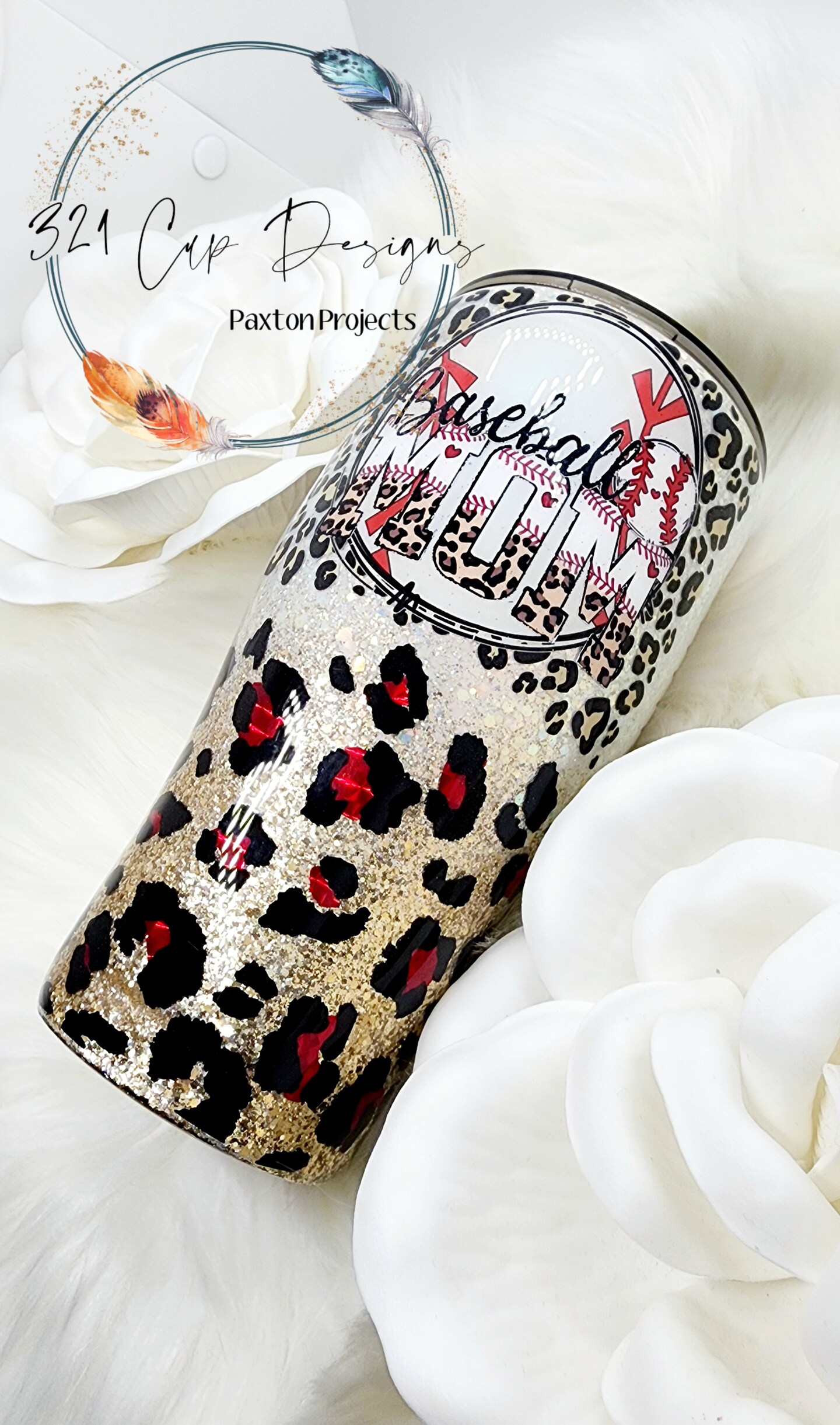 Leopard Baseball Printed Tumbler