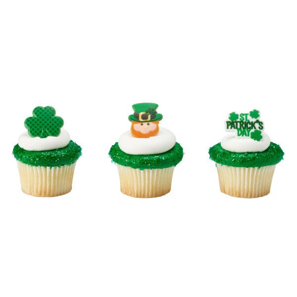 St. Patrick&#x27;s Day Icons Cupcake Rings, 12ct
