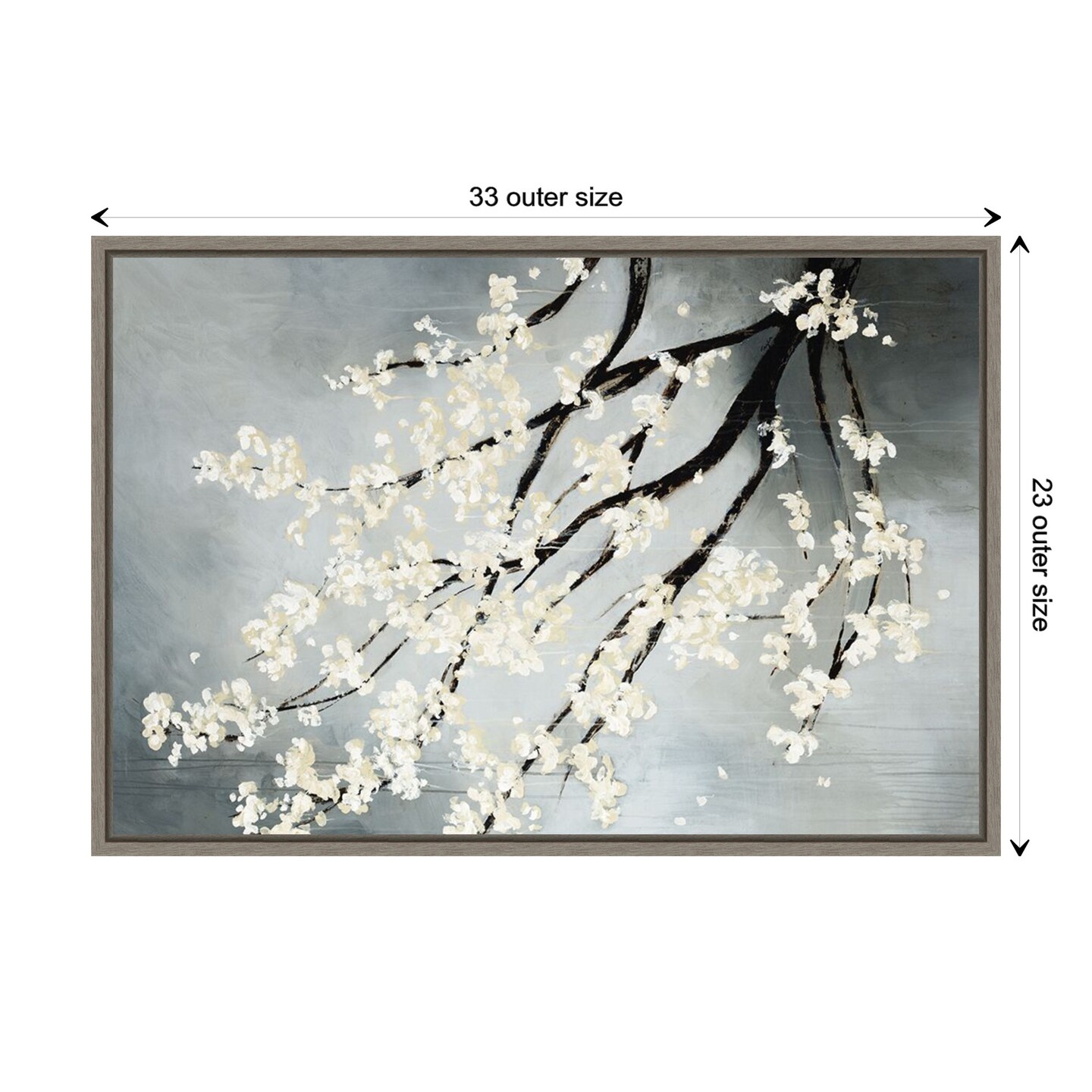 Cherry Tree Blossoms by Kari Taylor Canvas Art Framed