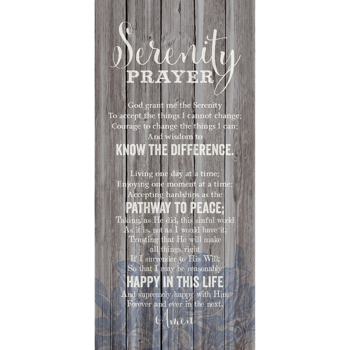 Dexsa Serenity Prayer&#x2026;New Horizons Wood Plaque