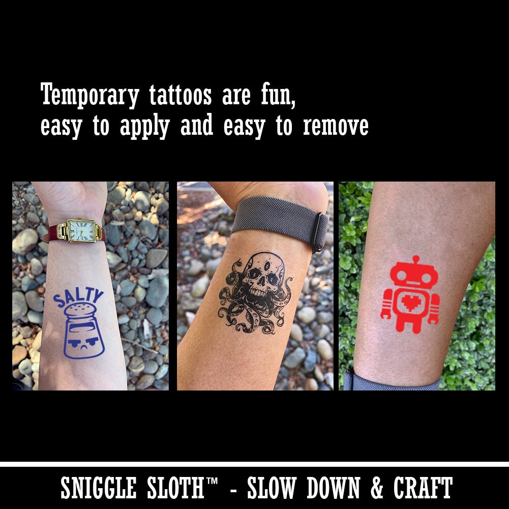 Cents Symbol Temporary Tattoo Water Resistant Fake Body Art Set Collection