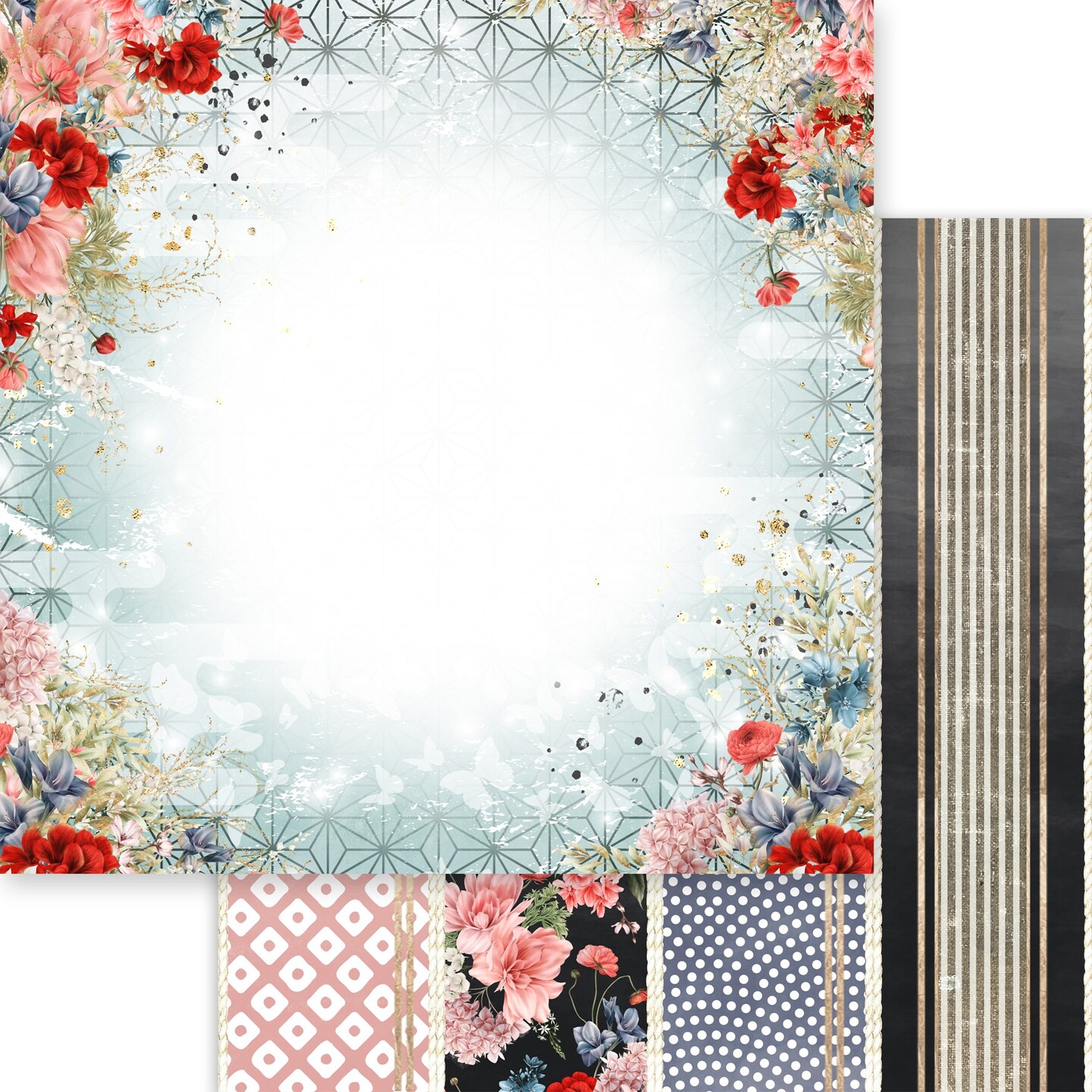 Asuka Studio Double-Sided Paper Pack 8"X8" 18/Pkg-Moon Bunny Celebration